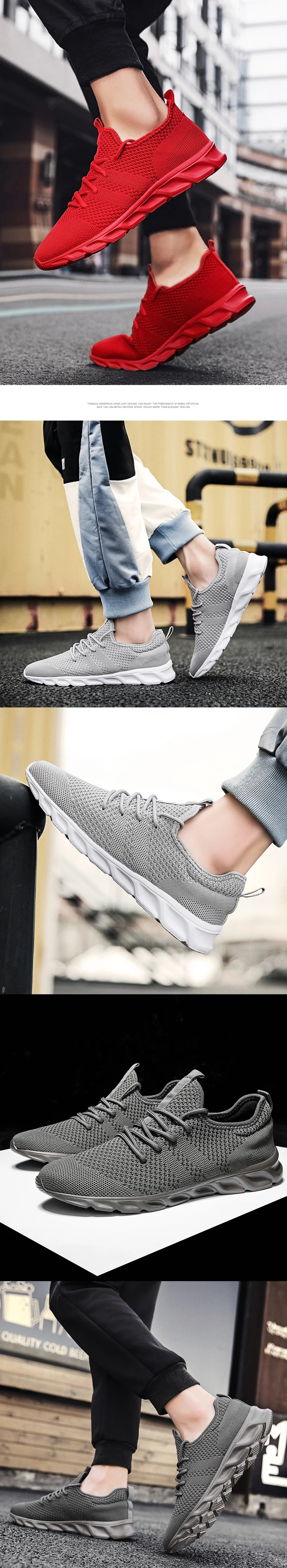 Men Casual Sport Shoes Light Sneakers White Outdoor Breathable Mesh Black Running Shoes Athletic Jogging Tennis Shoes