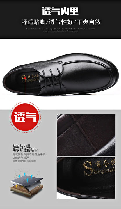 Mens Dress Shoes Men's Formal Original Leather Italian Skin Shoes for Men Elegant Casual Business Luxury Social Male Shoe