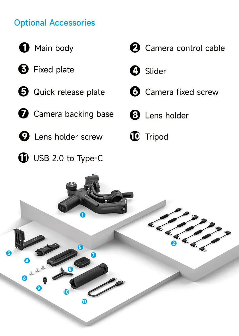 SCORP 2[Official]Camera Gimbal Stabilizer Built-in AI Tracker Upgrade Joystick Touch Screen for Mirrorless DSLR Camera