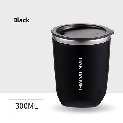 300ml Stainless Steel Coffee Mug Leak-Proof Travel Thermal Vacuum Flask Insulated Cup Milk Tea Water Bottle Tumbler Drinkware