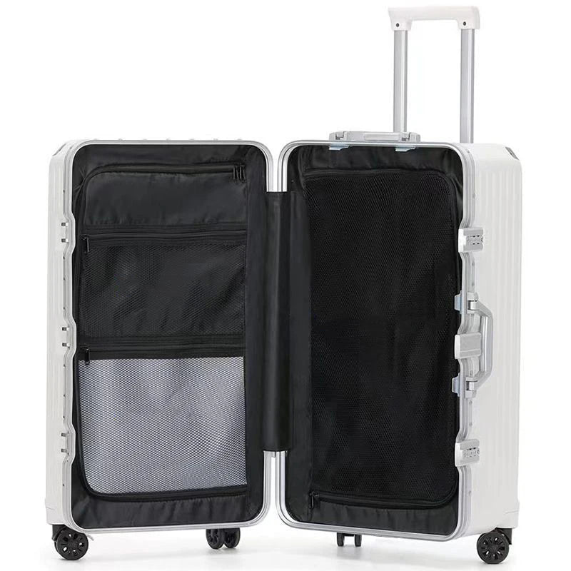 Package 22“24”26“28”30 Inch New Luggage Men's Large-capacity Trolley Case Women's Aluminum Frame Boarding Box Rolling Suitcase