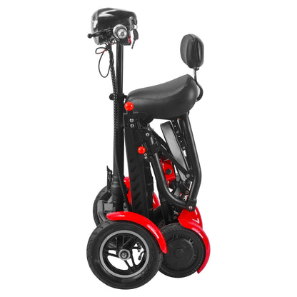 handicapped Foldable Electric Scooter Adult Dual motor 4 Wheels Folding Electric Wheelchair Scooter For Elderly People