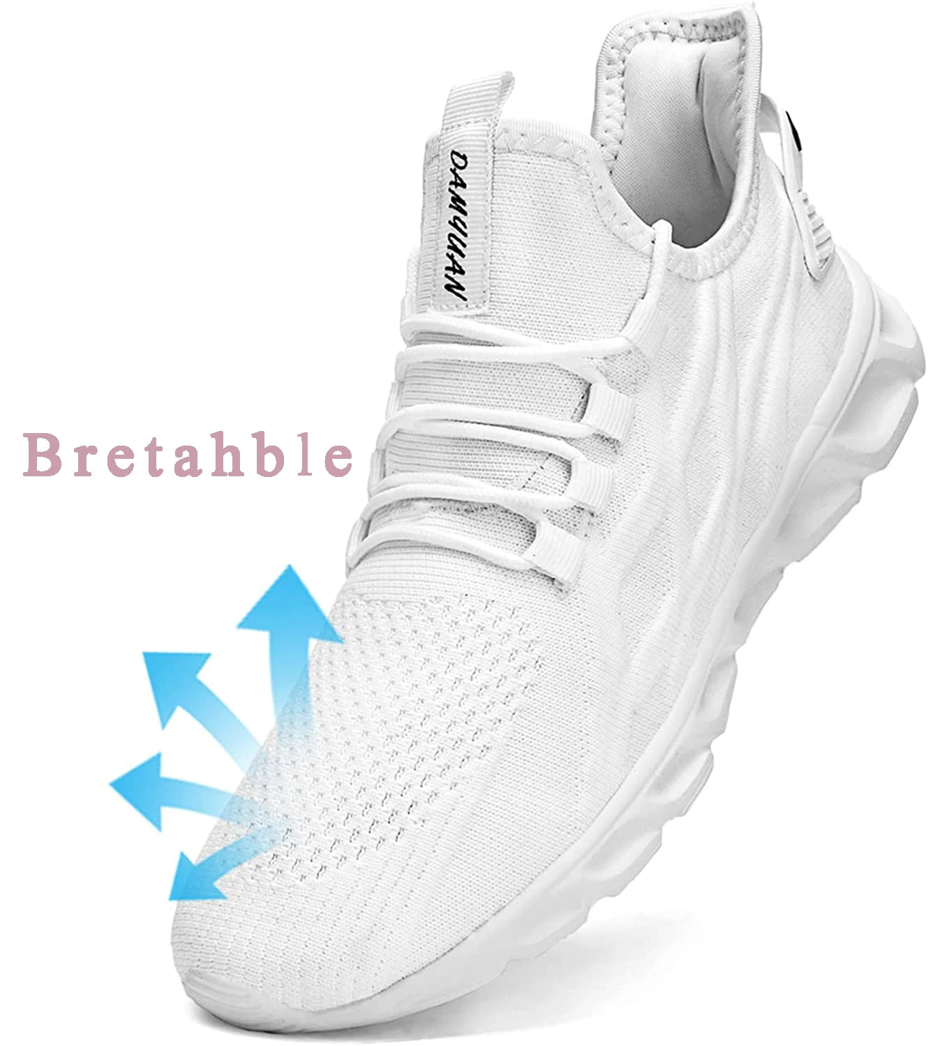 Men Vulcanized Walking Running Shoes Unisex Casual Lightweight Tennis Shoes Athletic Sports Shoes Breathable Fashion Sneakers