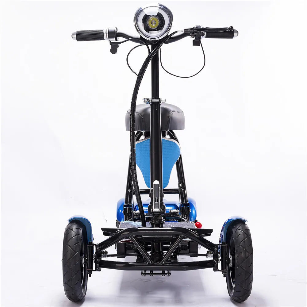 handicapped Foldable Electric Scooter Adult Dual motor 4 Wheels Folding Electric Wheelchair Scooter For Elderly People