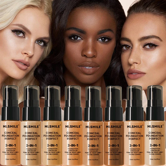 Waterproof Face Foundation Cream Oil-Control Matte BBCream Lasting Liquid Concealer Full Coverage Matte Base Face Makeup Women