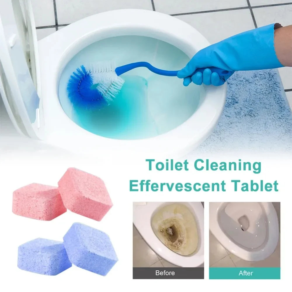 Toilet Cleaning Effervescent Tablets Fully Automatic Detergent Deodorant Urine Stains Yellow Dirt Cleanliness Home Fragrance