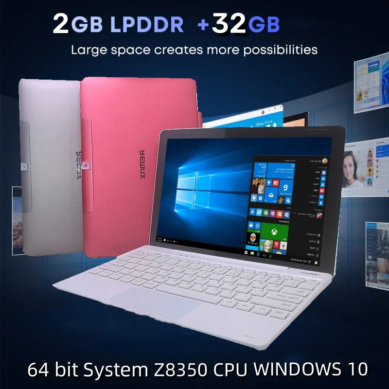 Newest 2 in1 Windows 10.1 INCH 2GB DDR+32GB RE101 Tablet HDMI-Compatible Dual Camera x5-Z8350 CPU 1200*800 IPS Screen IPS