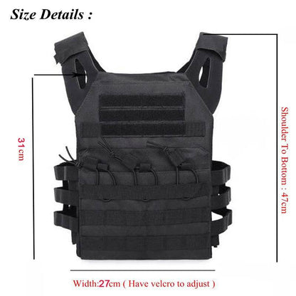 Military Tactical Vest Waterproof Outdoor Body Armor Lightweight JPC Molle Plate Carrier Hunting Vests CS Game Jungle Equipment - MarvelouStoree