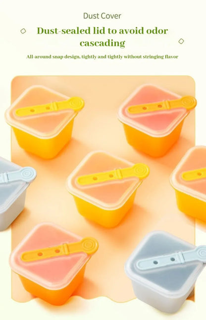 Ice Cube Maker with Stick Summer Individually Portioned Storage Box Reusable Cube Mould with Lid Ice Maker Kitchen Tools