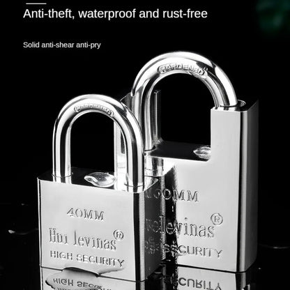 Stainless Steel Padlock Household Small Lock Head Anti-theft and Anti Prying Lock Dormitory Waterproof and Anti Rust Lock Locker