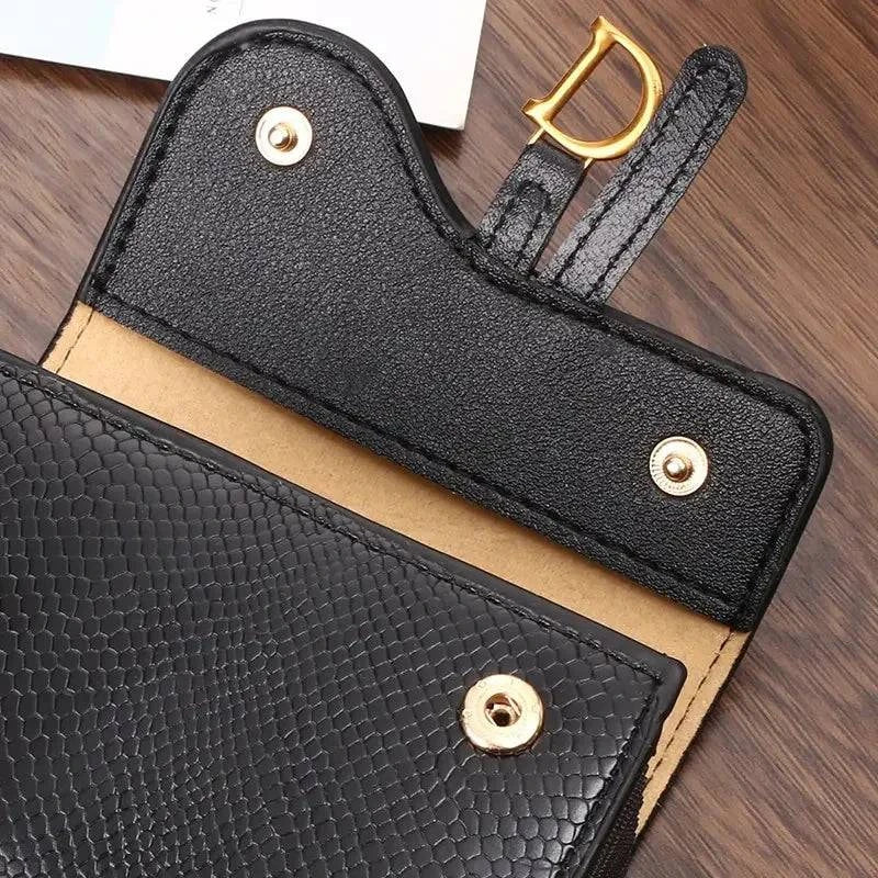 Women's Wallet Short 2024 New Korean Style D Letter Buckle Coins Purses Wallet Card Bag Key Wallet Luxury carteras para mujeres