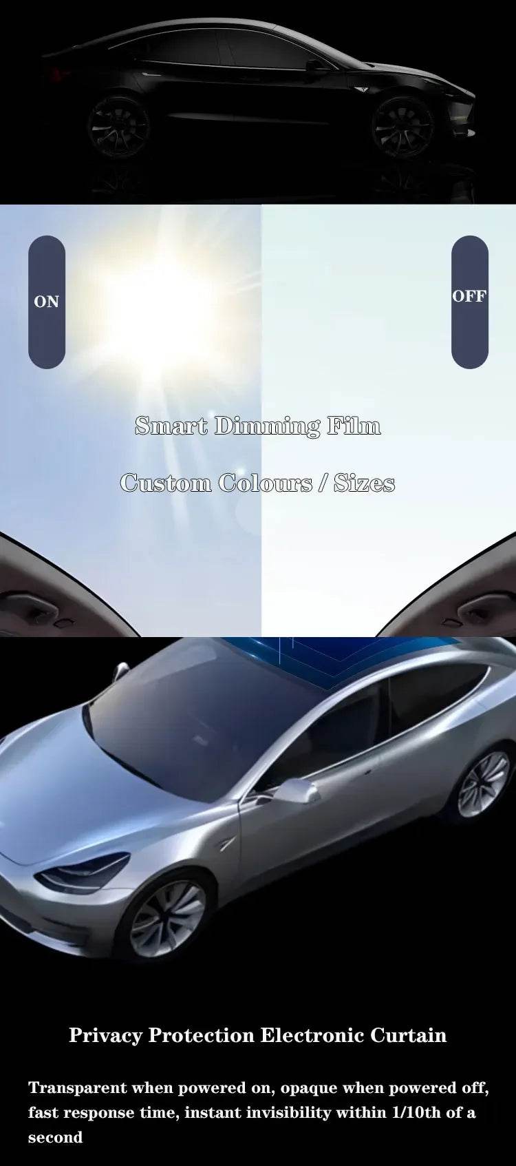 Smart tint car pldc smart pdlc film electric controlled car get - MarvelouStoree