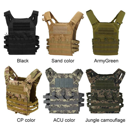 Military Tactical Vest Waterproof Outdoor Body Armor Lightweight JPC Molle Plate Carrier Hunting Vests CS Game Jungle Equipment - MarvelouStoree