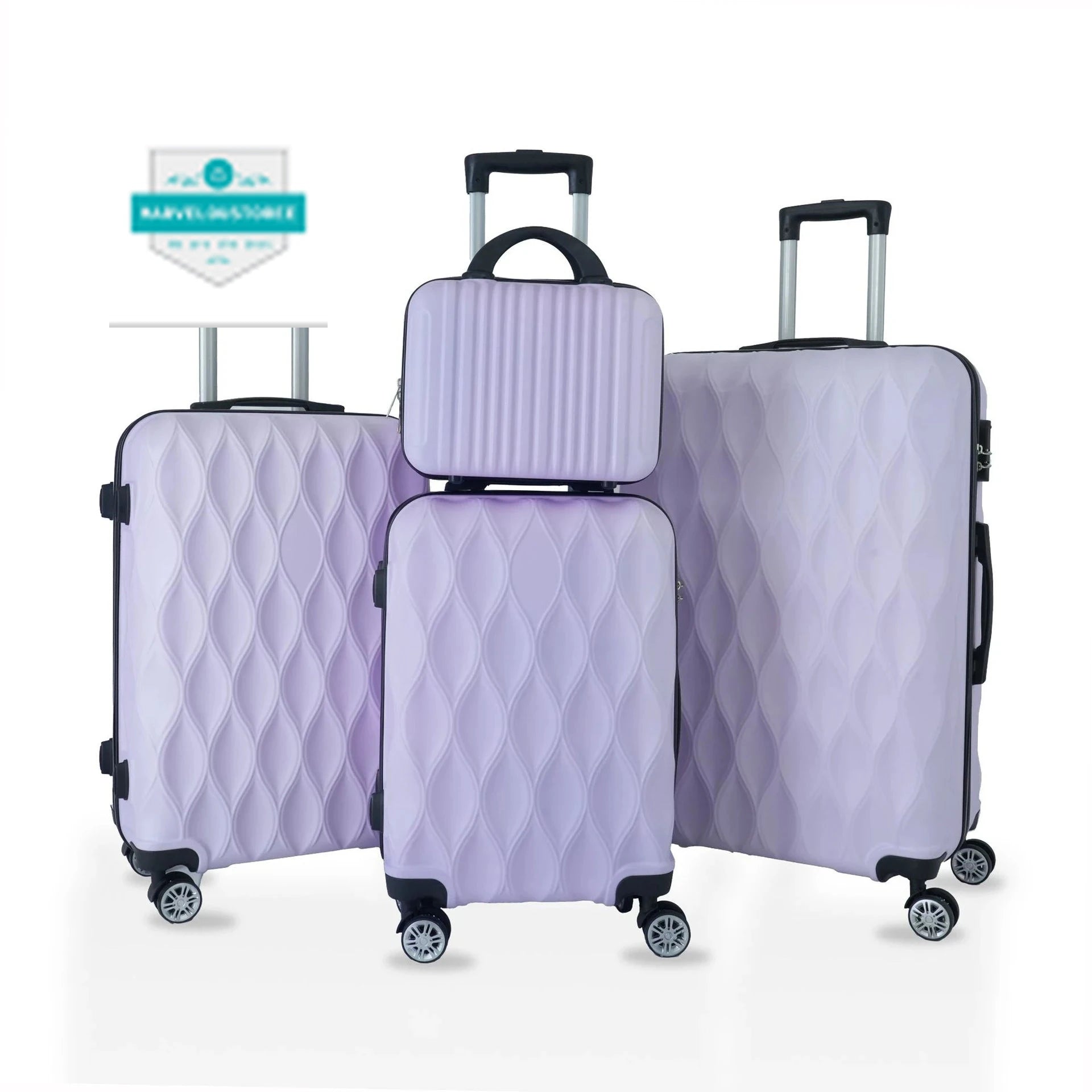 Luggage sets 4 piece 14/20/24/28 inch suitcase password trolley case male and female luggage travel bags suitcase trip cabin