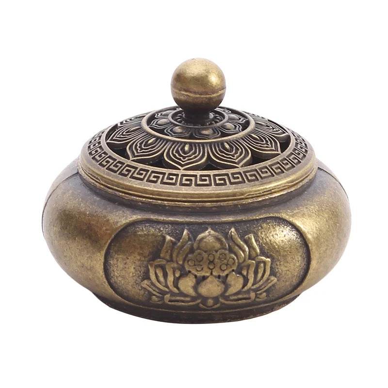 Classical Antique Three Legged Incense Burner Household Indoor Decorative Zen Sandalwood Carving Incense Burner High Quality - MarvelouStoree