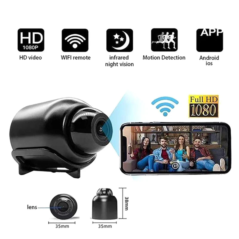 X5 Mini Camera 720P Clear Night Vision Lightweight Portable Premium Cams Motion Detection Wireless Surveillance Camera