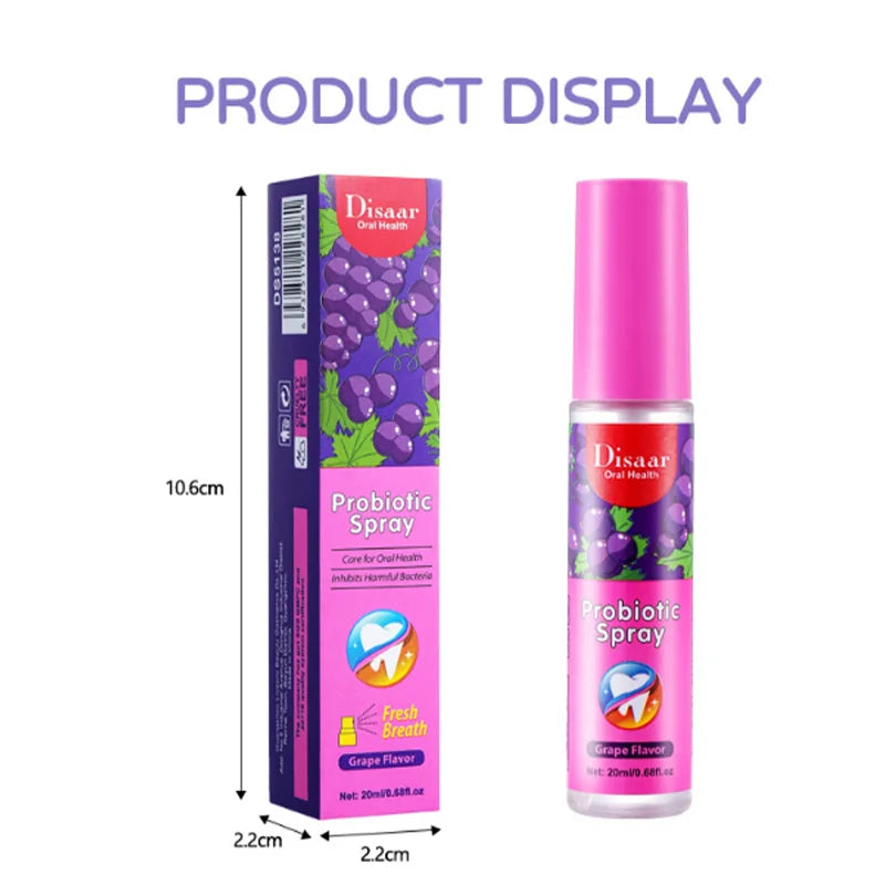 20ml Portable Mouth Freshener Oral Fresh Spray Multi-fruity Mouths Cleaning-spray Remove Breath Odor Mist Oralcare Products