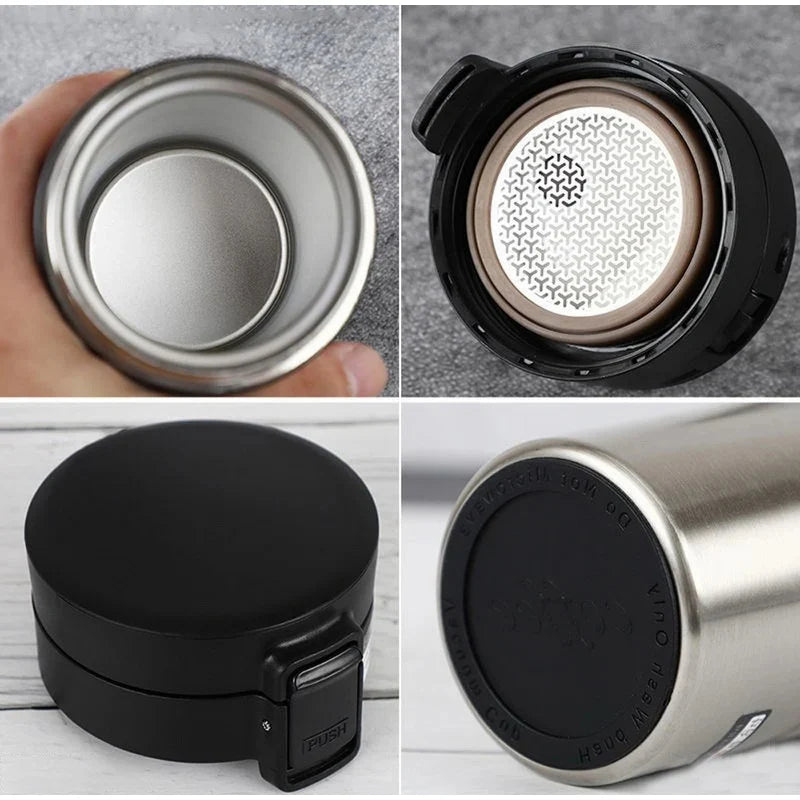 500/350ML Tumbler Thermos Cup Coffee Mug Car Insulated Water Bottle Travel 304 Stainless Steel Vacuum Flasks Drinking Kettle