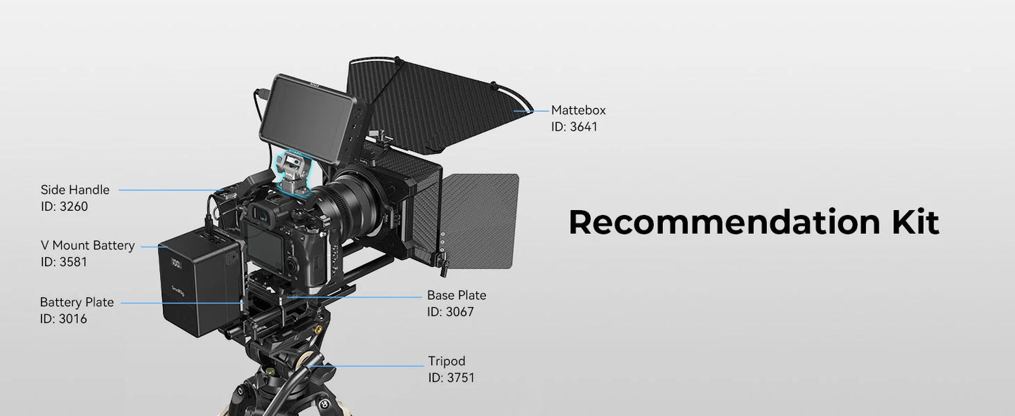 SmallRig HawkLock H21 Quick Release Monitor Support with NATO Clamp Monitor Mount with Quick Release NATO Rail,Load 2.5kg 4487