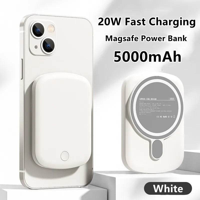 20W 10000mAh Macsafe Power Bank Magnetic Power Bank External Spare Battery For iPhone 15 14 13 12 Pro Max Wireless Power Banks - MarvelouStoree