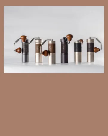 Coffee Grinder Silver Capacity 35g with Assembly Stainless Steel Conical Burr - Numerical Internal Adjustable