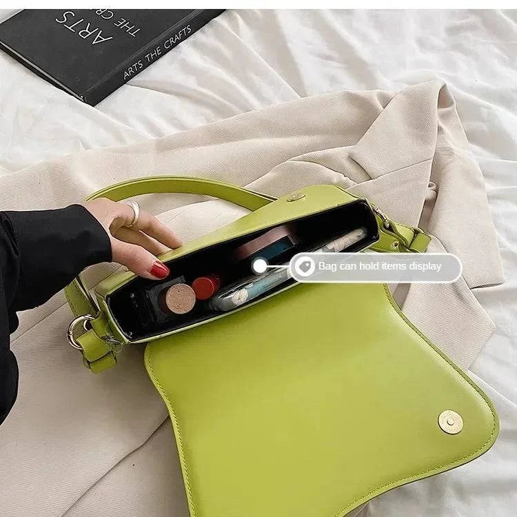 New Luxury Designer Shoulder Crossbody Bags for Women 2024 Pu Leather Trend Female Underarm Bag Fashion Purse Flap Handbags