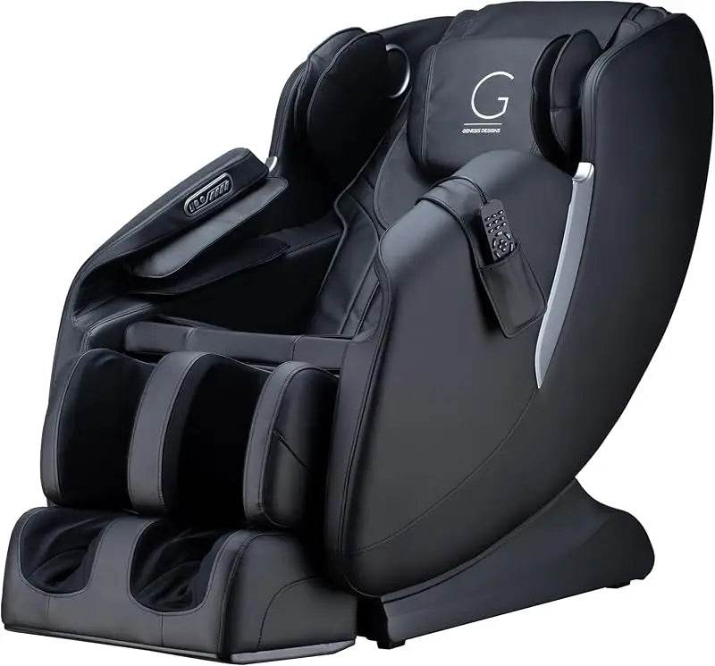 Full Body Massage Chair With 14 Fixed Points, Zero Gravity, Bluetooth, Heated- White - MarvelouStoree