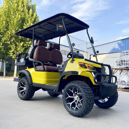 Best Free Custom Color 4 Passenger Sightseeing Car Electric Touring Mini Golf Cart 48V AC Motor Off-Road Vehicle Tourist Car