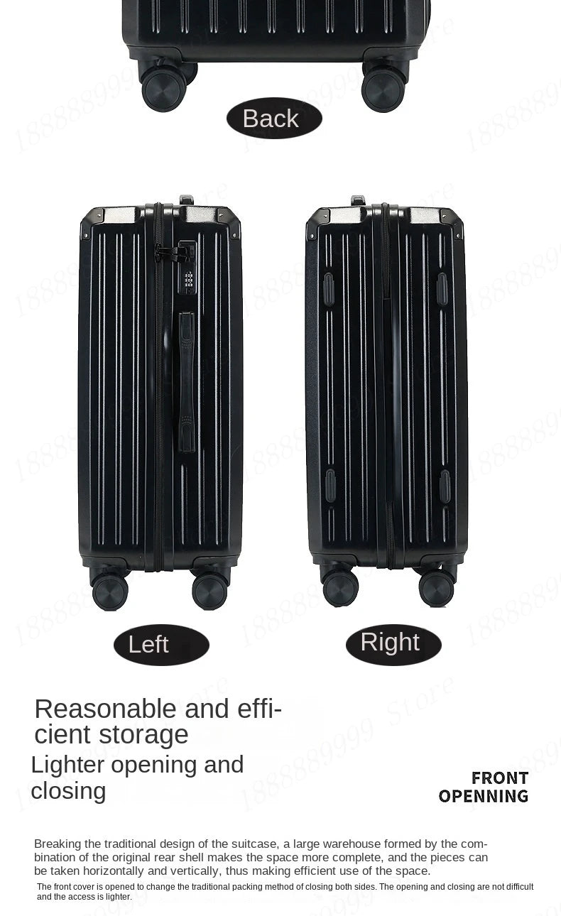 Multifunctional 3 or 4 pieces Set of Suitcases New Combination Lock Luggage Suitcase Spinner Wheels ABS Trolley Case 20/24/28‘’