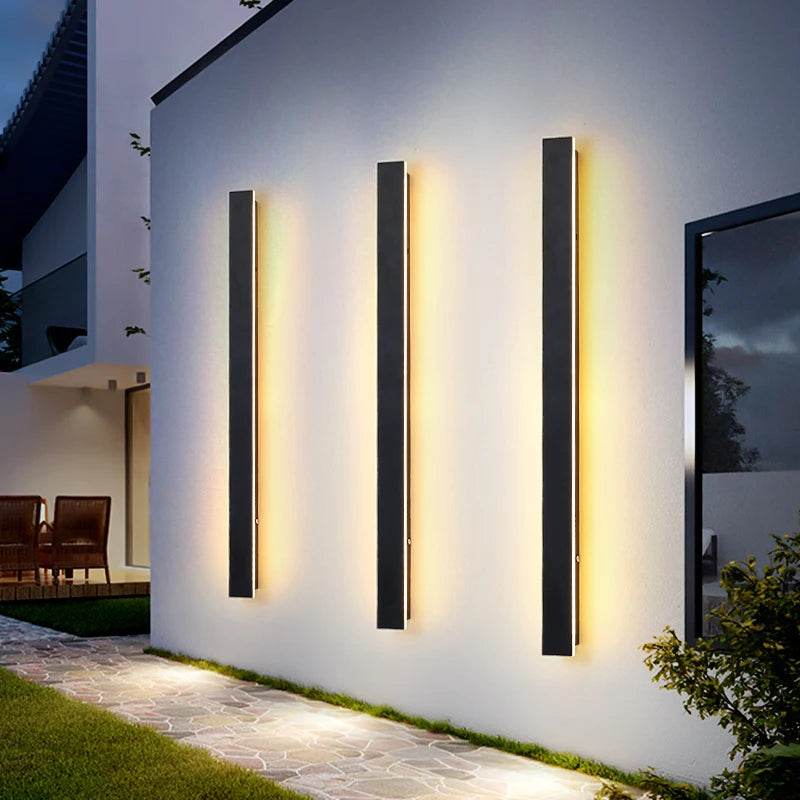 Long Wall Light Outdoor Lighting Waterproof Ip65LED Garden Country Villa Balcony Light Lnterior Wall Bedroom Living Room Light - MarvelouStoree