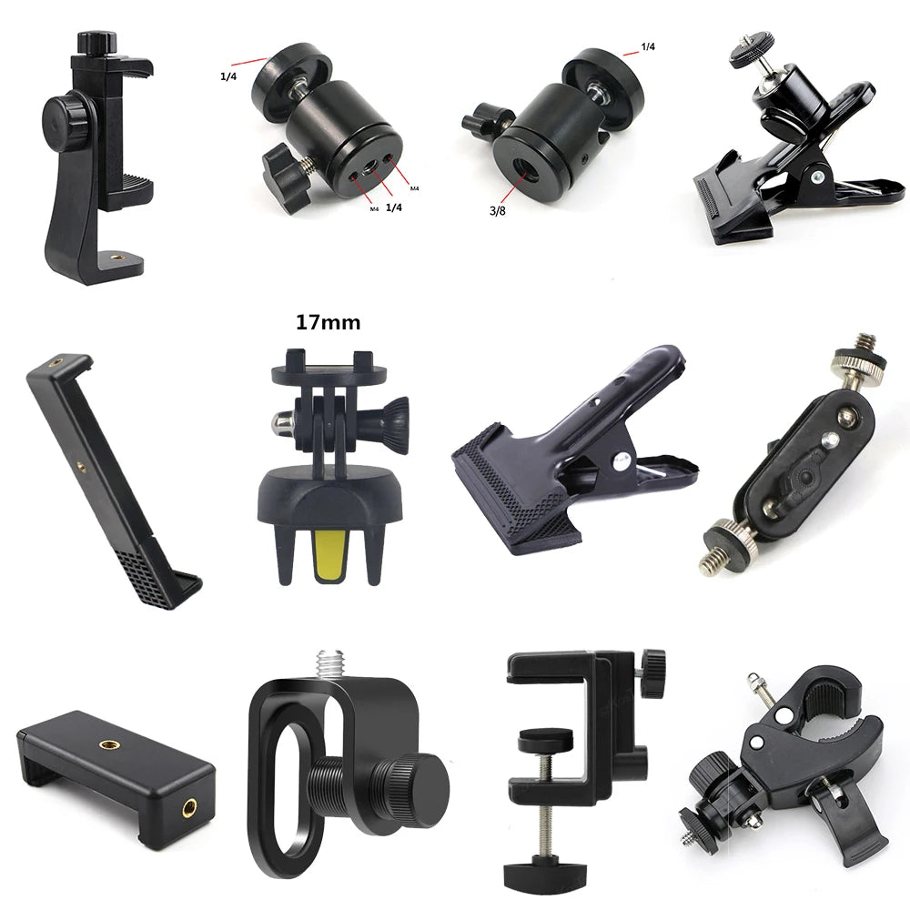 Tablet Stand Bracket Ring Light Ball Head Tripod Accessories Photography LED Selfie Lamp Phone Clip Replacement Parts Accessory