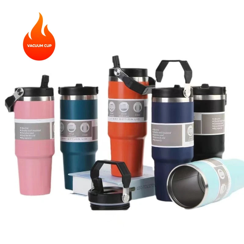 30oz Portable Ice Bullion Cup 304 stainless steel insulated cold coffee cup Portable car cup wholesale