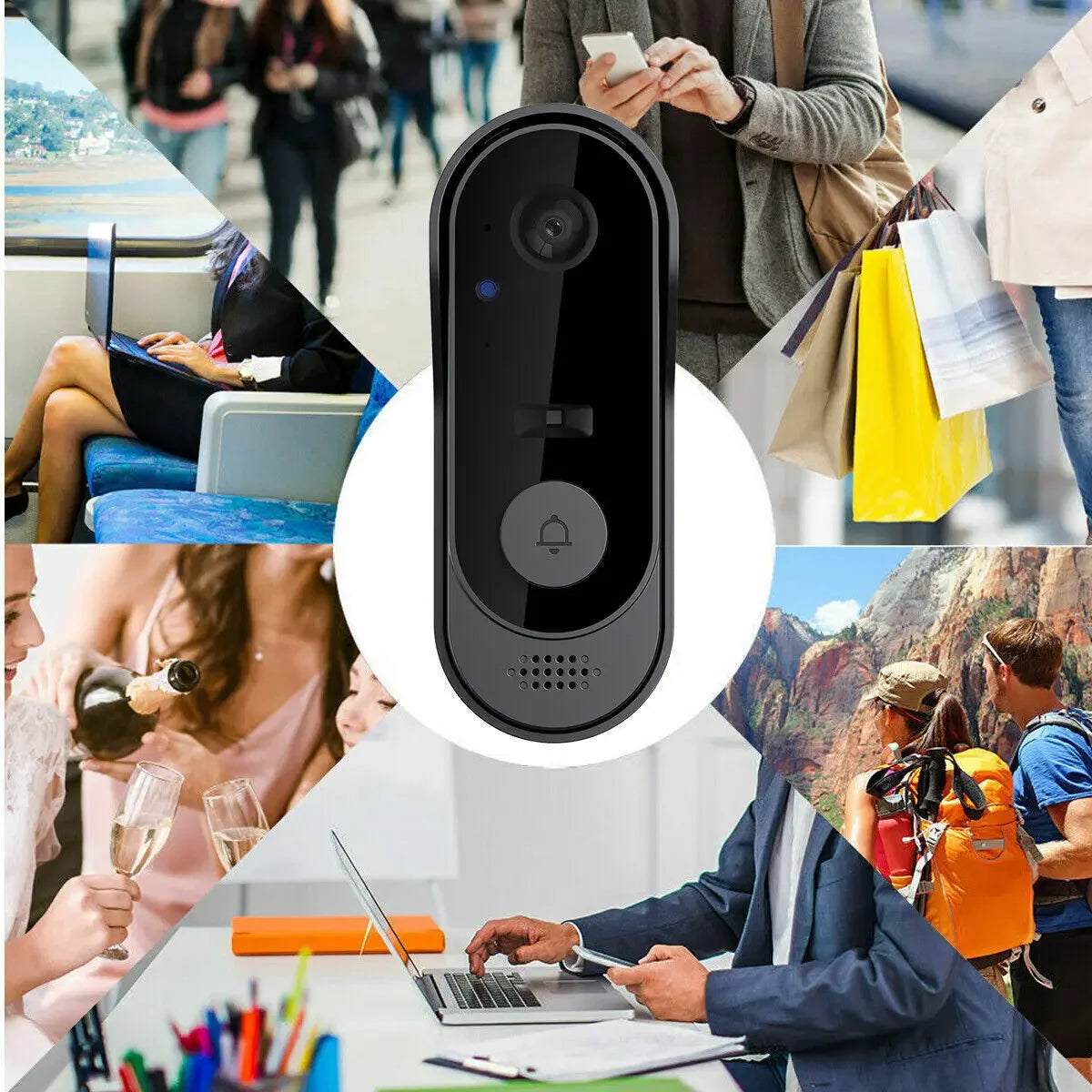 Tuya Doorbell With Camera Wireless Bundle Video Doorbell WIFI HD Outdoor Phone Door Bell Camera Security Video Intercom IR