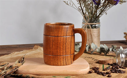 Wooden Big Belly Cups Handmade Natural Spruce Wood Cups Beer Tea Coffee Milk Water Cup Kitchen Bar Drinkware for Kitchen