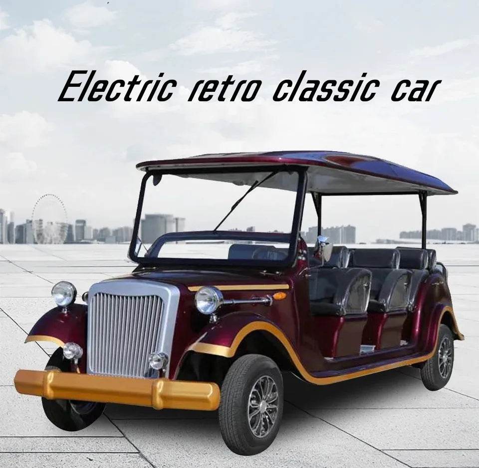 Travel Club Electric Lift Golf Cart Electric Golf Cart 4+2 Seats Electric Club Car With Door 5/8/11/14 Seats Classic Car - MarvelouStoree