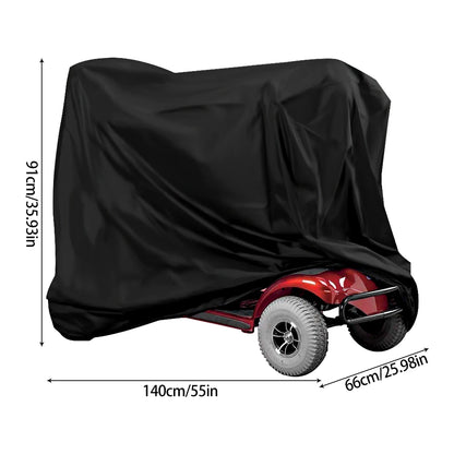 Mobility Scooter Cover Waterproof Wheelchair Storage Cover Rain Protection Heavy Duty 190D Oxford Fabric Electric Chair Cover