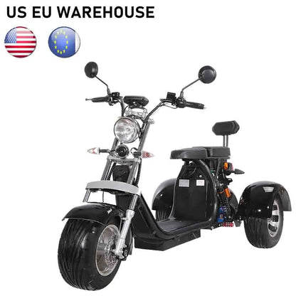 Warehouse Electric Motorcycle scooter 1200W citycoco/three fat wheel electric tricycle motorcycles