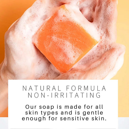 Original Turmeric Soap For Dark Spot Skin Whitening Facial Body Hand Make Soap Bar 100g Deep Cleaning Ginger Moisturizing