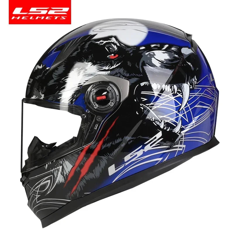 LS2 Clown full face motorcycle helmet ls2 FF358 motocross racing man woman casco moto casque ECE Approved