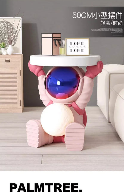 Astronaut Floor-standing Coffee Table, Home Accessories, Bedside Table, Smart Furniture, Light-emitting, Bluetooth Speaker