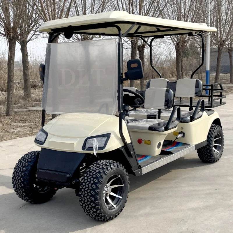 Newly Designed Fuel Golf Cart With Cargo Tank, 4-Seater, Four-Wheel Front And Rear Independent Suspension, 350cc Gasoline Engine - MarvelouStoree