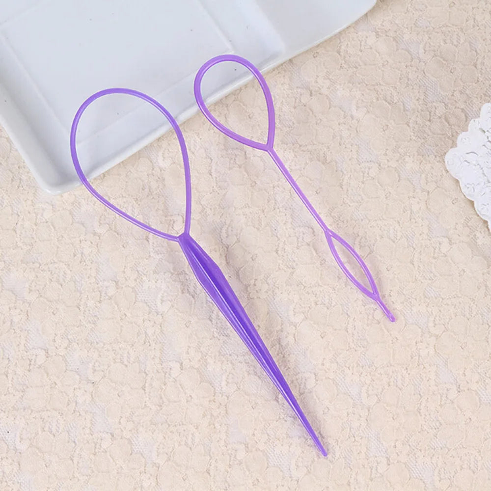 2Pcs Pulling Pin Hair Curling Ball Head Hair Curler Pattern Curly Hair Tool Braided Needle Hair Curler Set Hair Needle бигуди