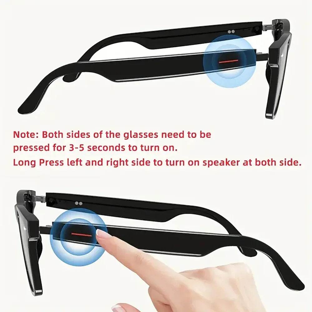 Modern Black technology E13 Bluetooth Smart Glasses Wireless Bluetooth Headset Anti Blue Light Sunglasses Man Woman Sunglasses - MarvelouStoree