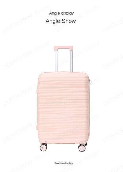 13 20 24 28 inch Set of 3 or 4 Suitcases PP Large Capacity Luggage Explosion-Proof Zipper Boarding Trolley Case Bags