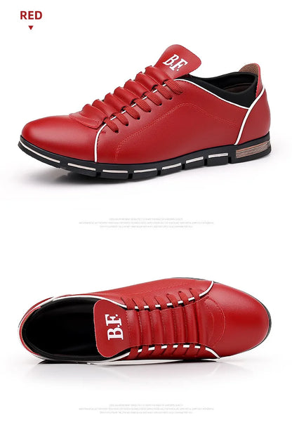 Luxury Man Casual Leather Shoes Spring Autumn New Fashion Leather Shoes British Style Men's Business Shoes Flat Working Footwear