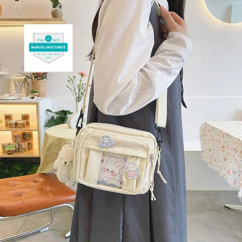 New Kawaii Bag Girls 2024 New JK Transparent Bag Small Crossbody Bag For Women Purses and Handbags Shoulder Bag Itabag Bolso