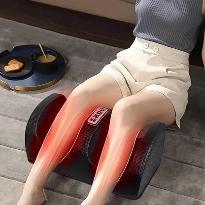 Electric Heating Foot Massager Foot Leg Shiatsu Machine Deep Tissue Hot Compress Kneading Roller Calf Massage Head Relaxation