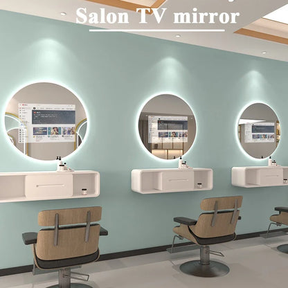 Smart Mirror, New Trends Touch Screen Mirror With Tv Android, Intelligent Salon Barber Magic Mirror LED, Hotel Home Bathroom