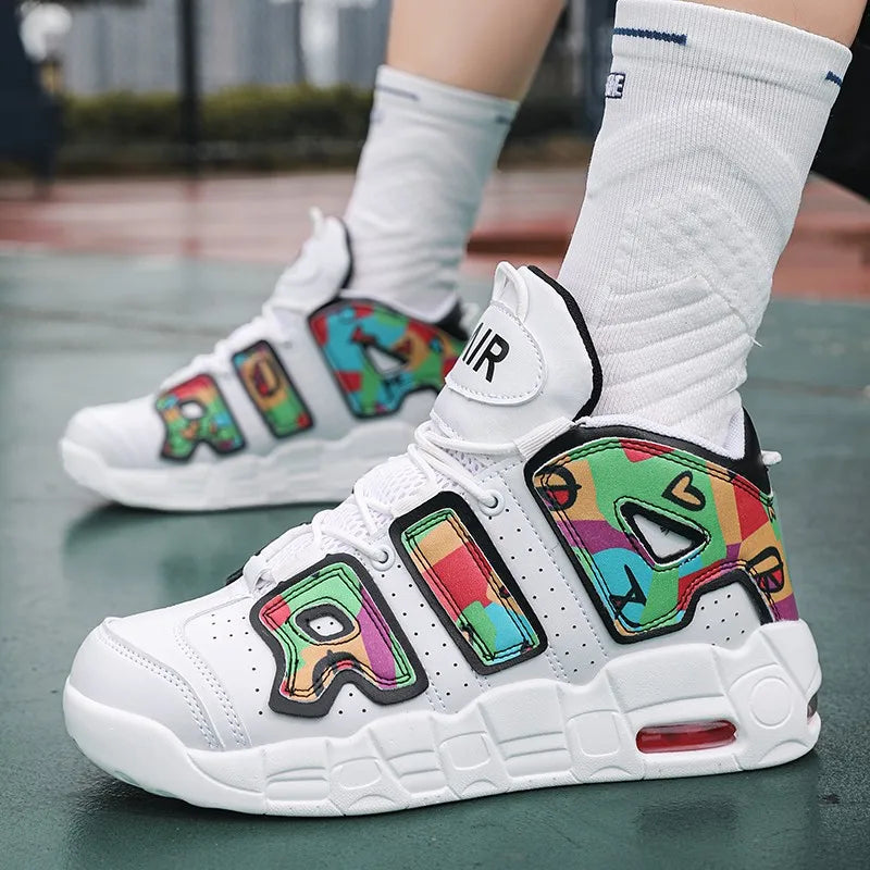 Men Basketball Shoes Running Shoes Men Sneakers Casual Sprots High Top Shoes Field Fashion Couple Tennis Shoes for Men and Women