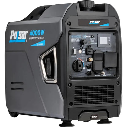 Generator , 4000W Portable Ultra-Quiet Dual Fuel & Parallel Capability, RV-Ready, Handle & Wheels, with COGenerators,Generator